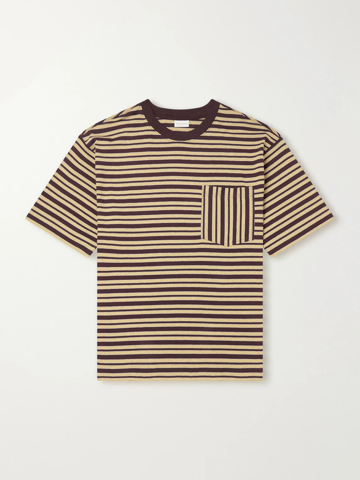 Striped Cotton-Jersey T-Shirt - 1