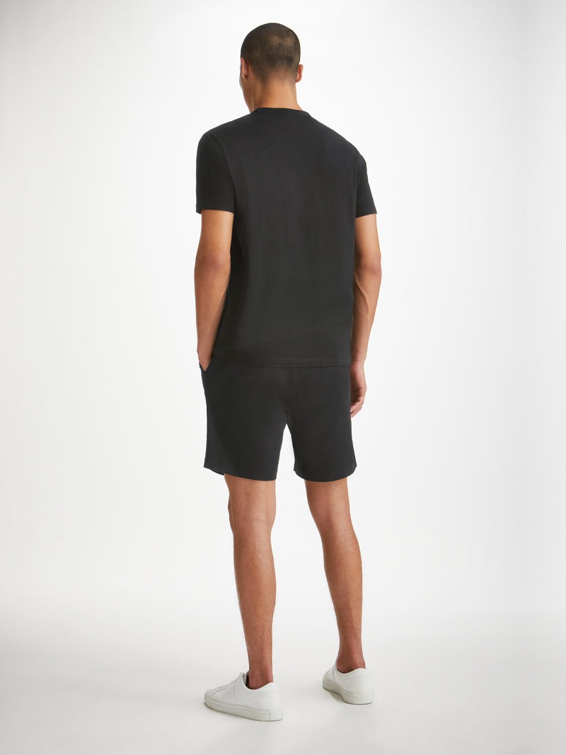 Men's Shorts Harris Lyocell Cotton Black - 4