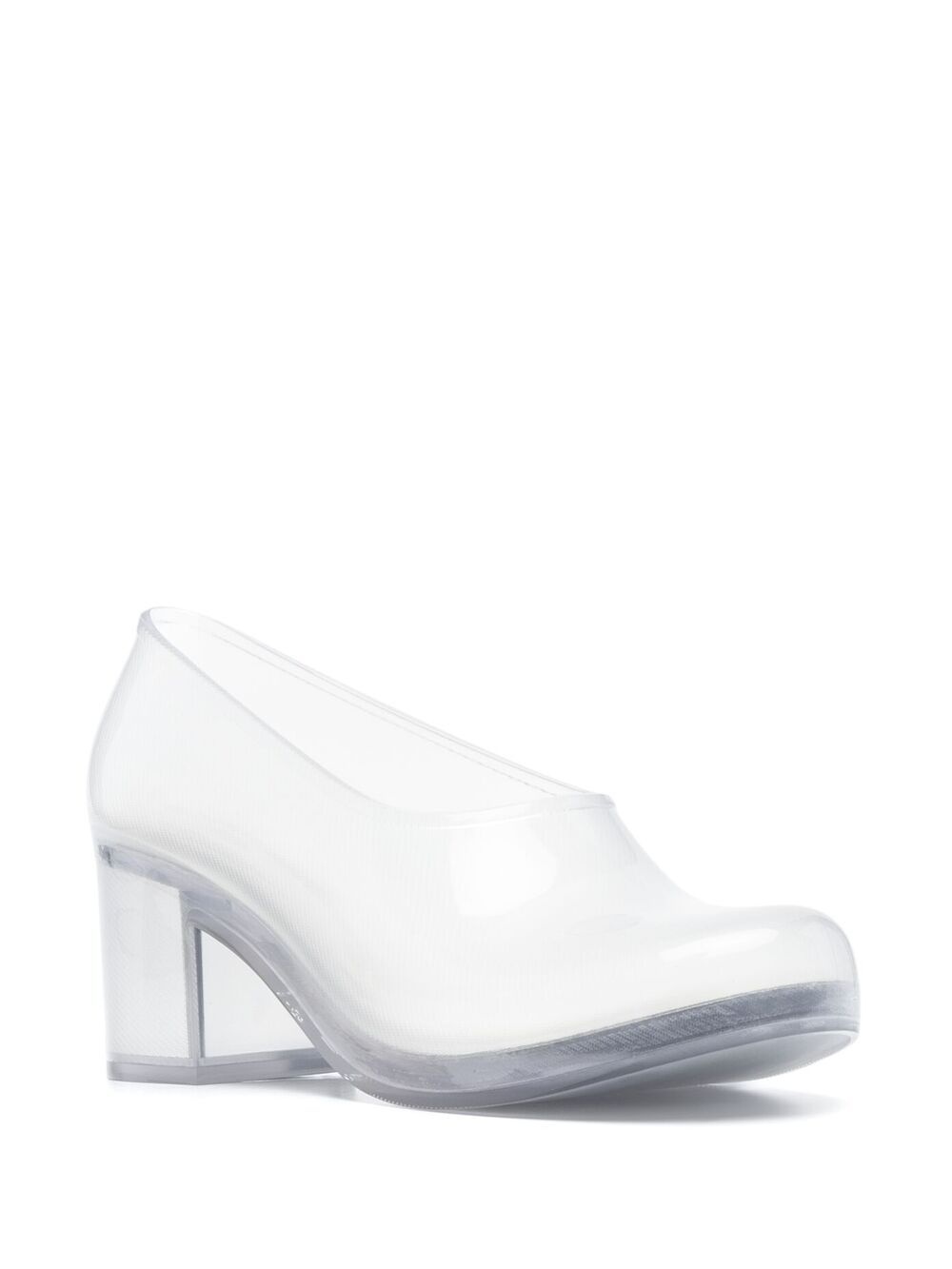 x Melissa block-heel transparent pumps - 2