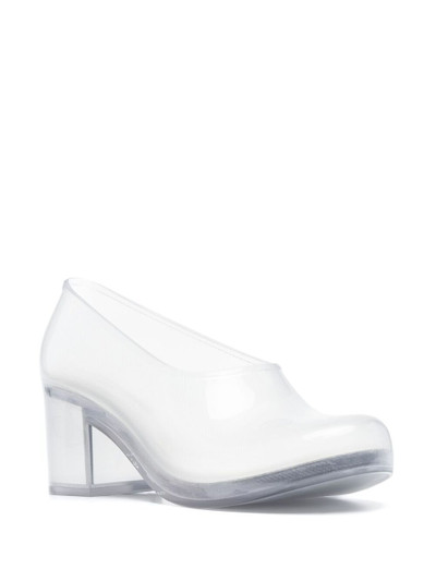 Comme Des Garçons x Melissa block-heel transparent pumps outlook