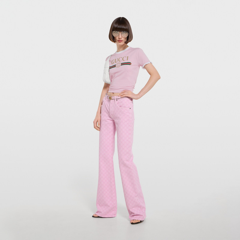 GUCCI Cotton jersey T-shirt with print outlook