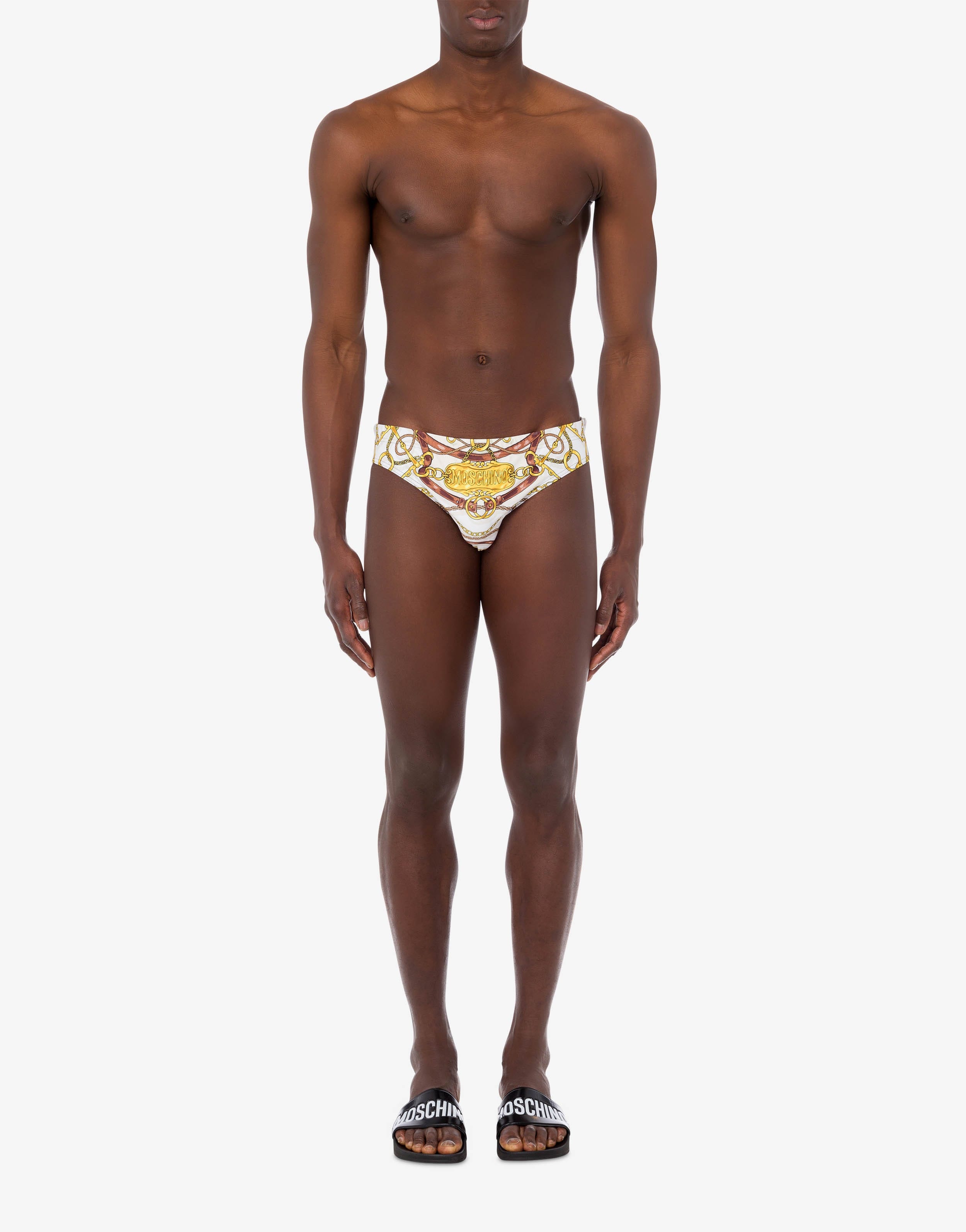 MILITARY TEDDY SCARF SWIM BRIEFS - 2