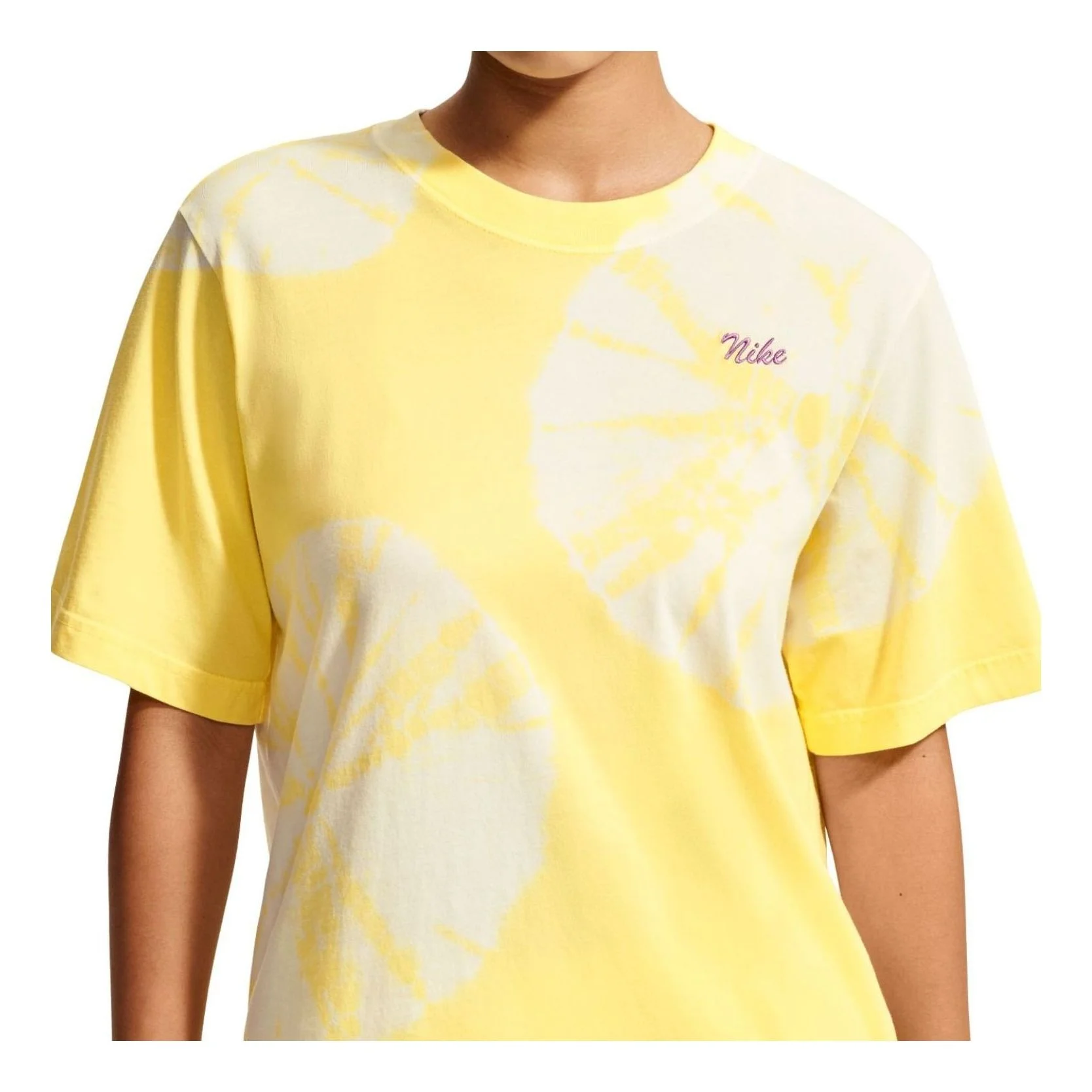 (WMNS) Nike Sportswear T-Shirt 'Soft Yellow' IW1212-722 - 1