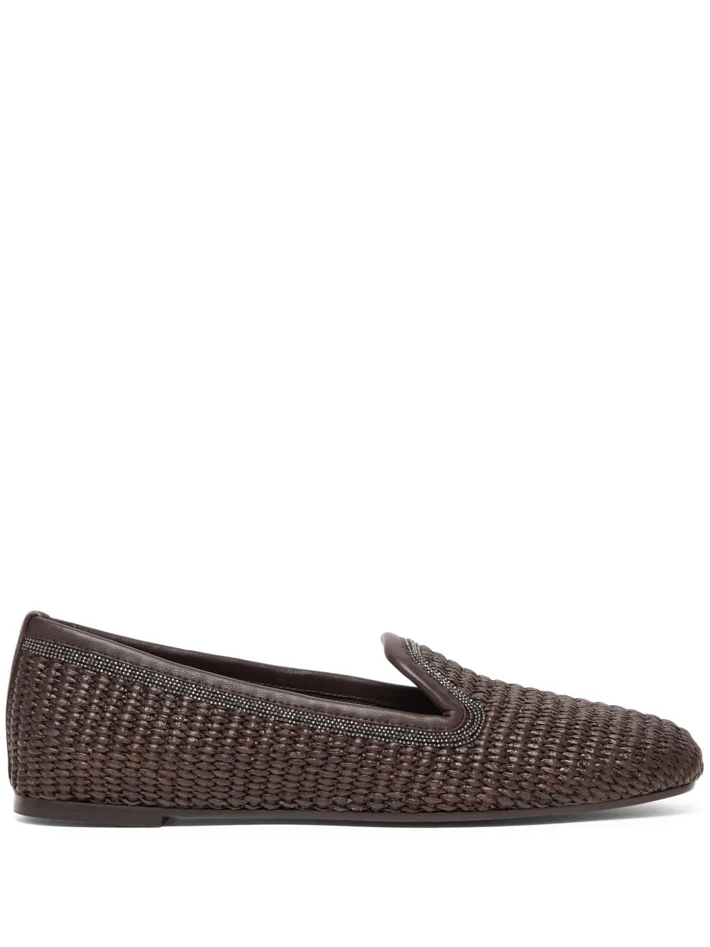 Brunello Cucinelli Women Slippers With Woven Design - 1
