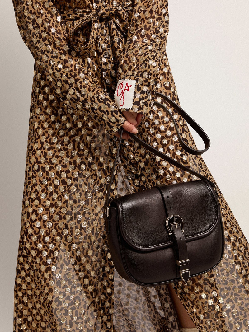 Golden Goose Medium black leather Rodeo Bag outlook