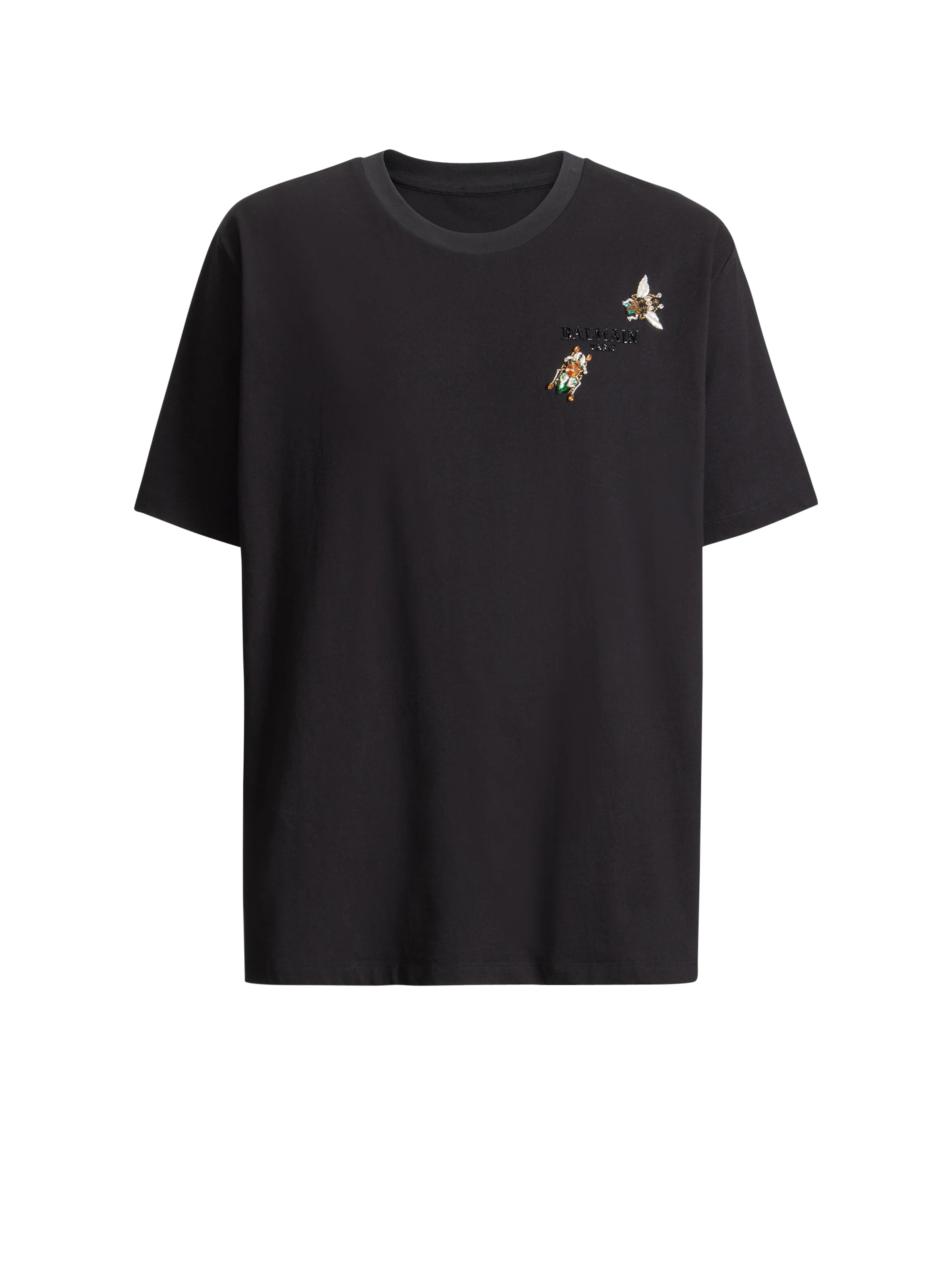 Embroidered Balmain Insect T-shirt - 1