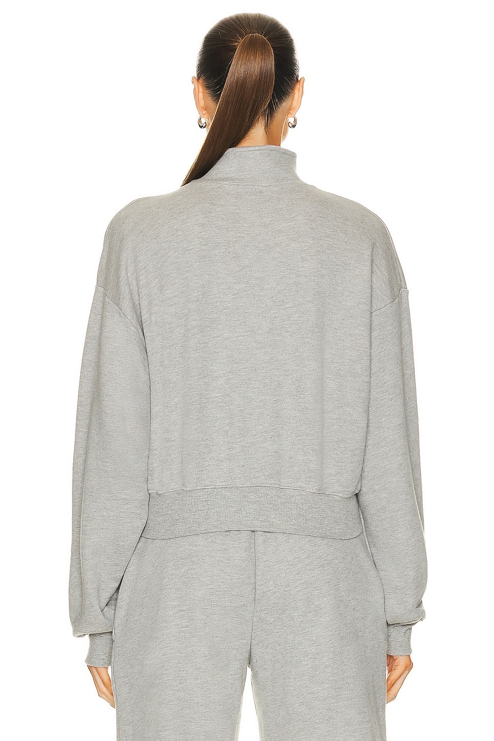 Cropped Half-Zip Sweatshirt - 4