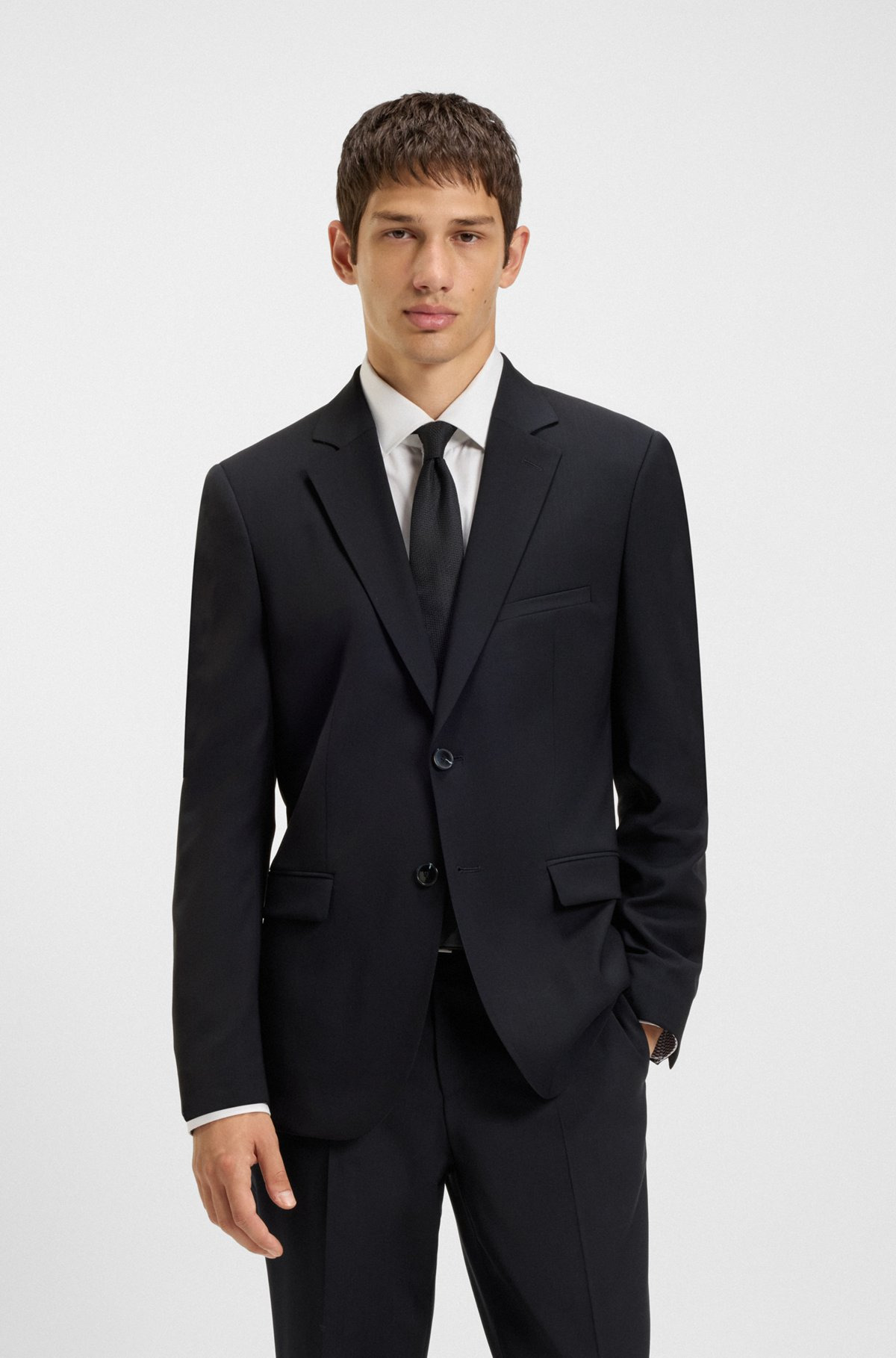 EXTRA-SLIM-FIT BLAZER IN VIRGIN WOOL - 2