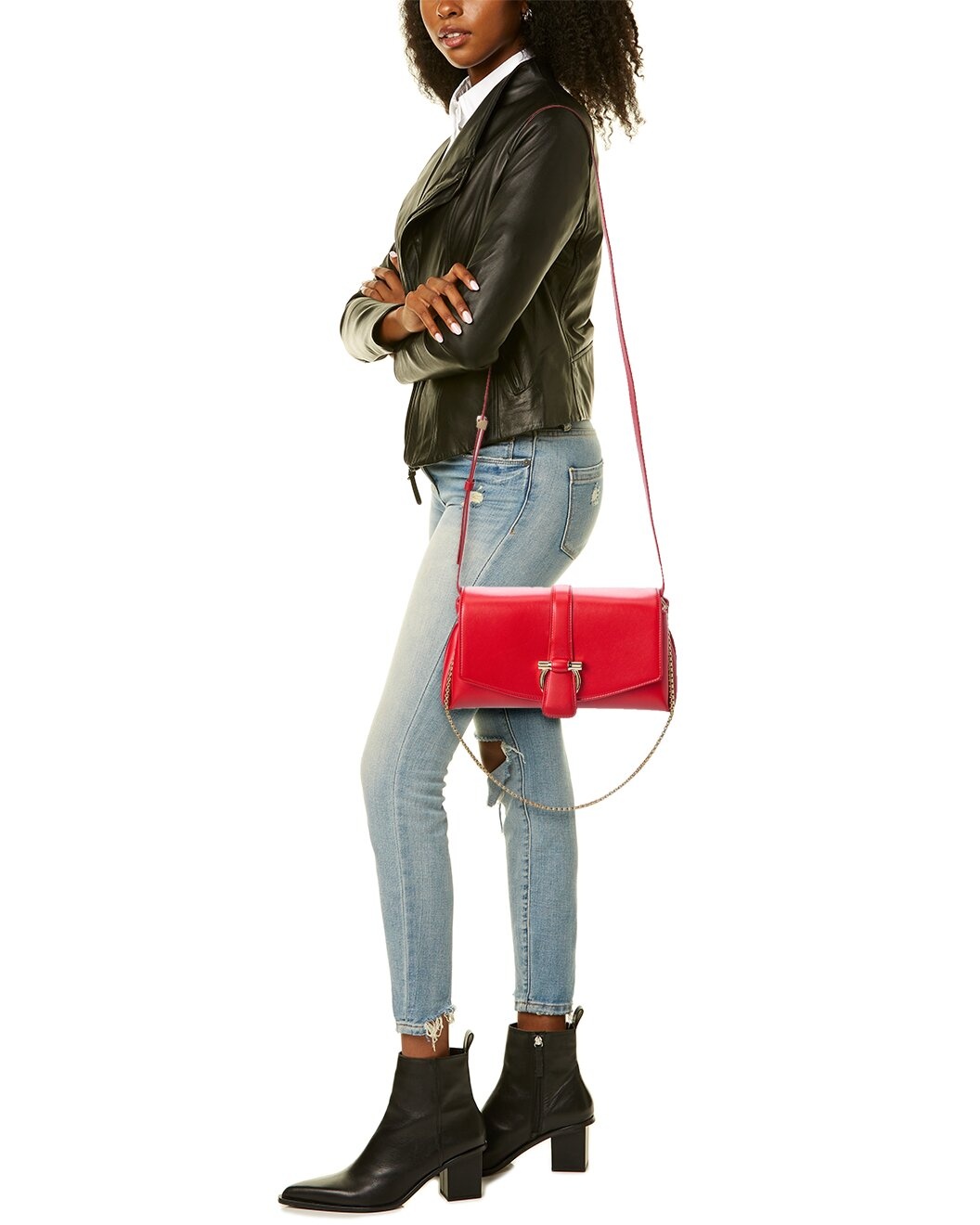 Ferragamo Front Flap Small Leather Shoulder Bag - 4