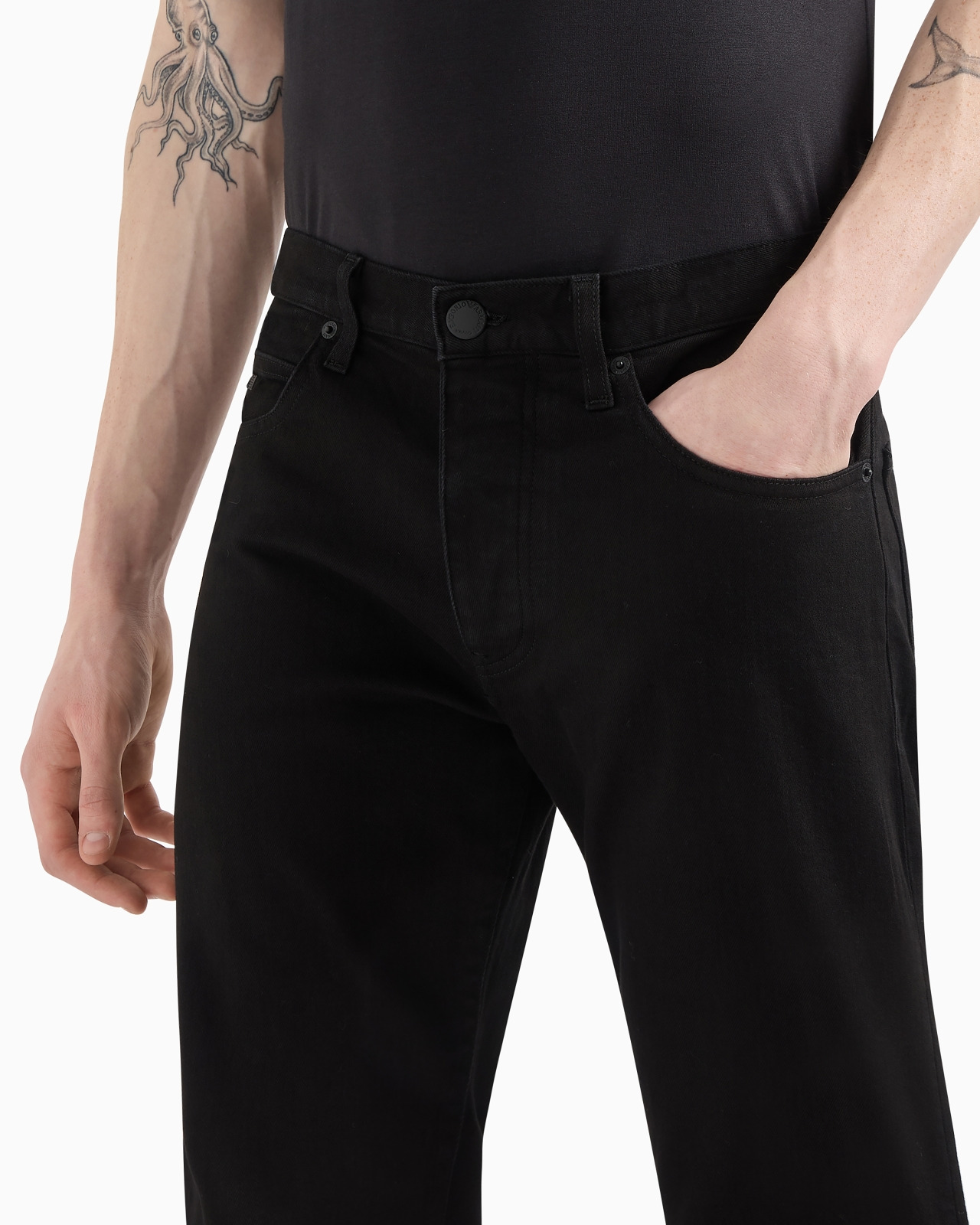 J21 Regular-fit, washed twill 10.5 oz comfort-denim jeans - 5