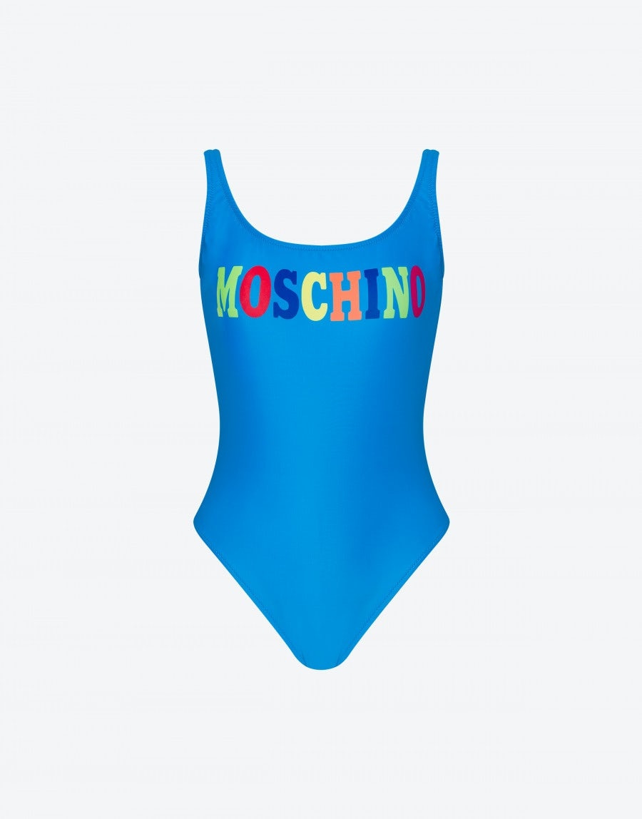 MULTICOLOR LOGO ONE-PIECE SWIMSUIT - 1