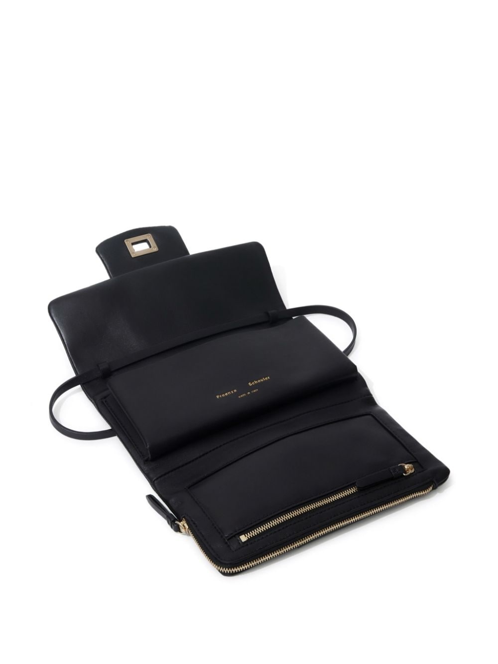 Flip leather shoulder bag - 6