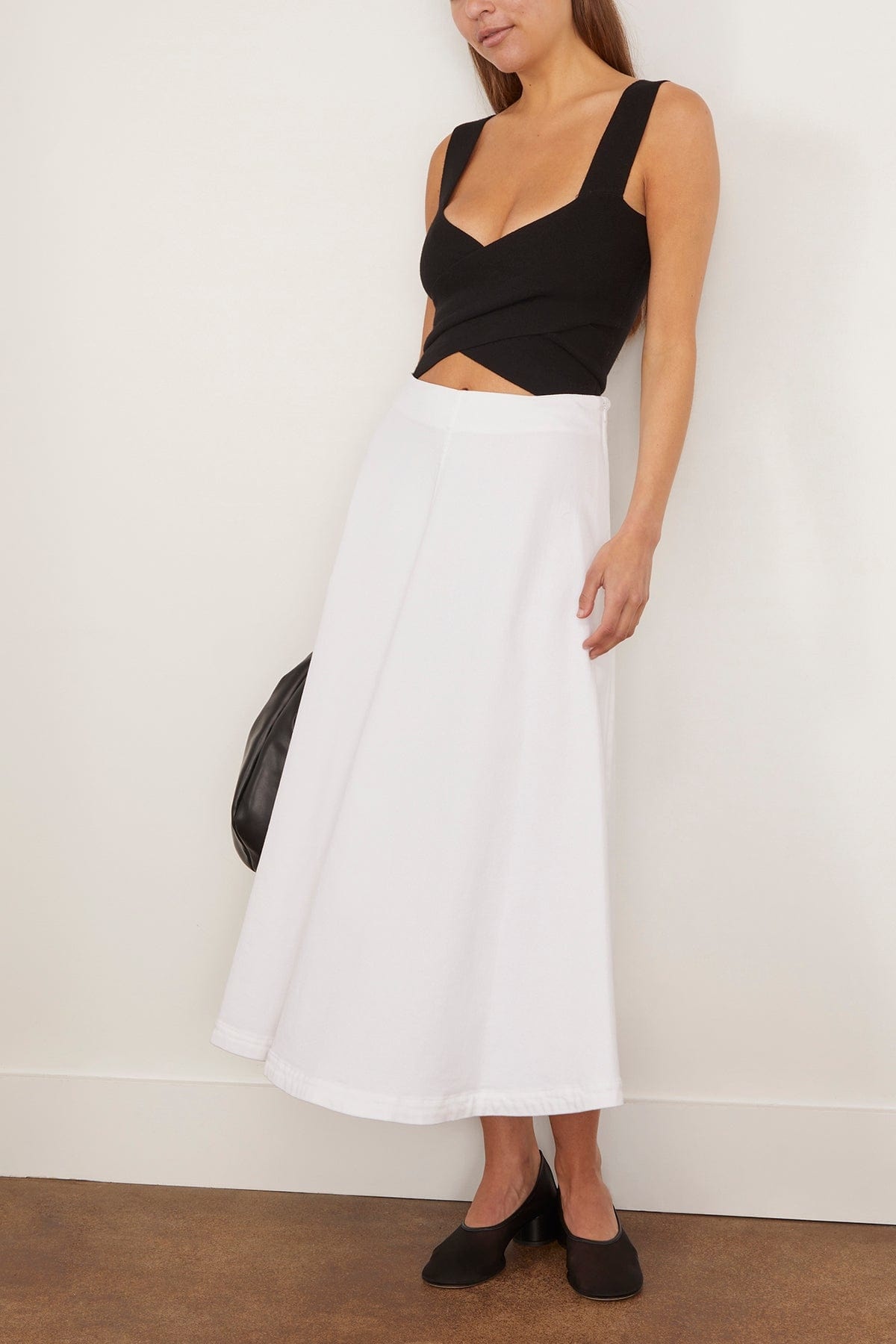 Varda Skirt in Optic White - 2