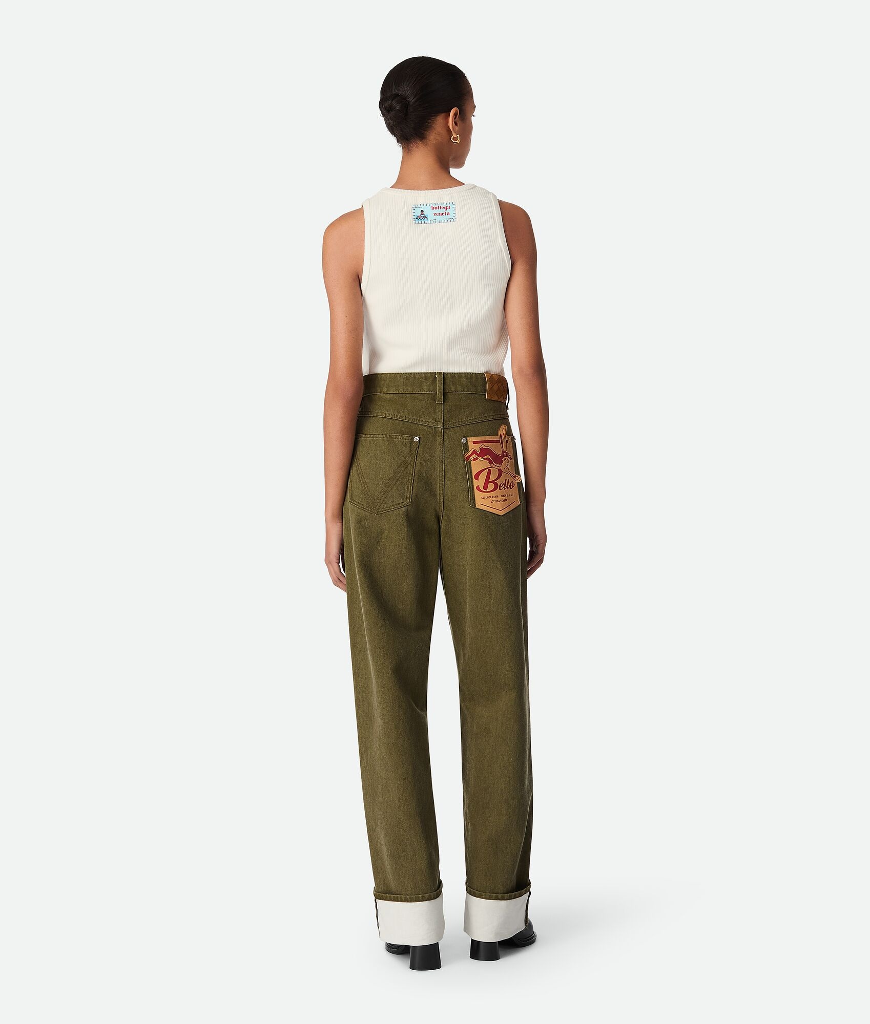 Bottega Veneta Colored Turned Up Jeans | REVERSIBLE