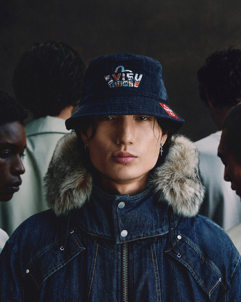 EVISU X MOOSE KNUCKLES Ukiyo-e Fisherman Hat 4