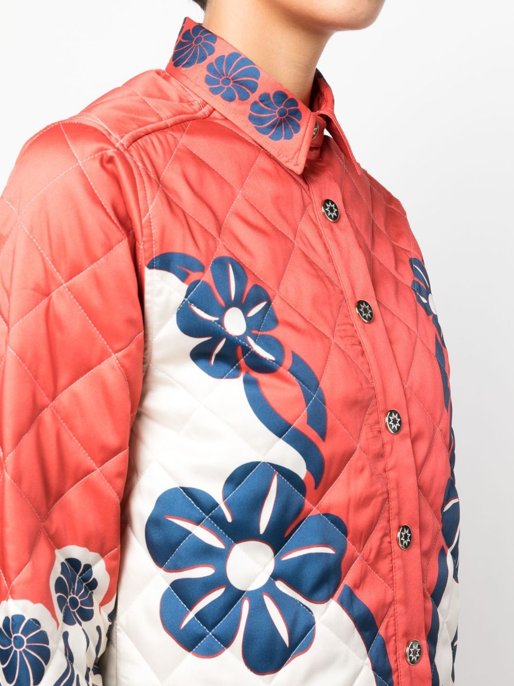 Edie floral-print quilted jacket - 5