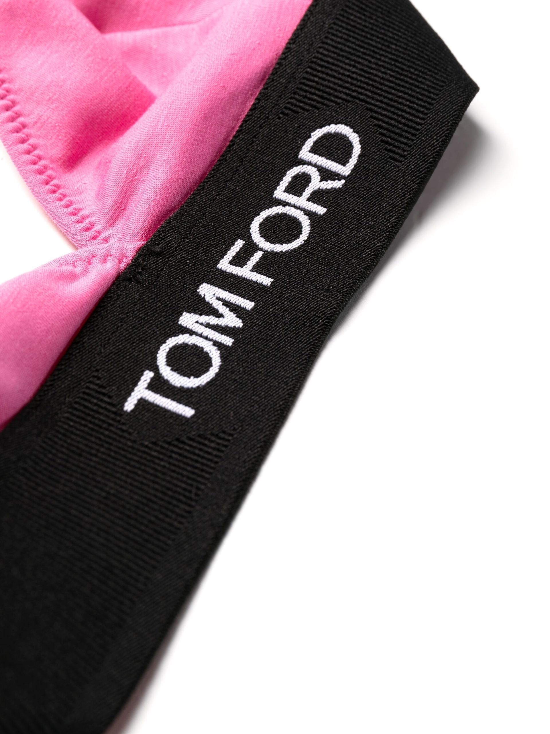Pink Logo Underband Triangle Bra - 3