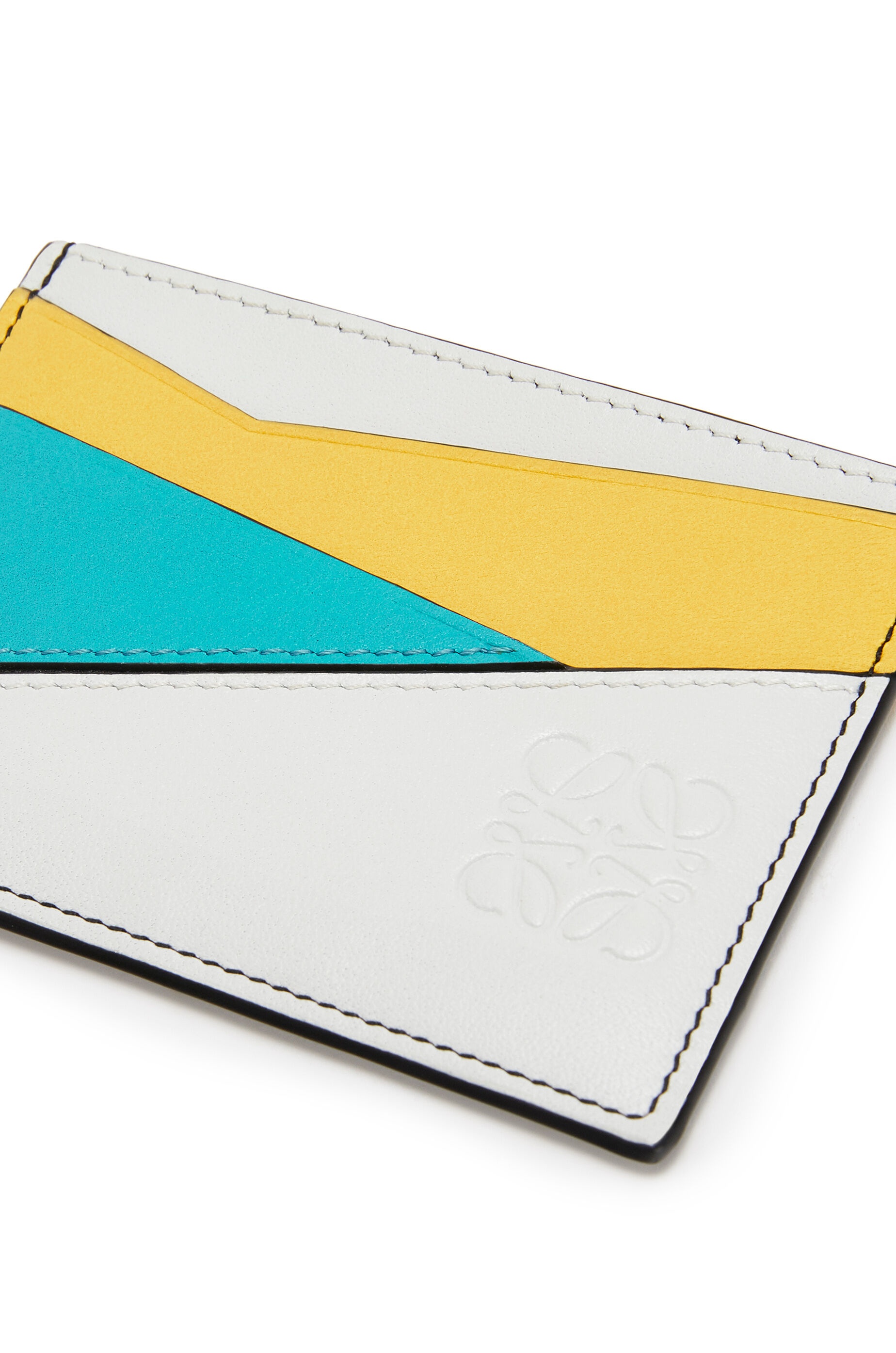 Puzzle plain cardholder in classic calfskin - 4