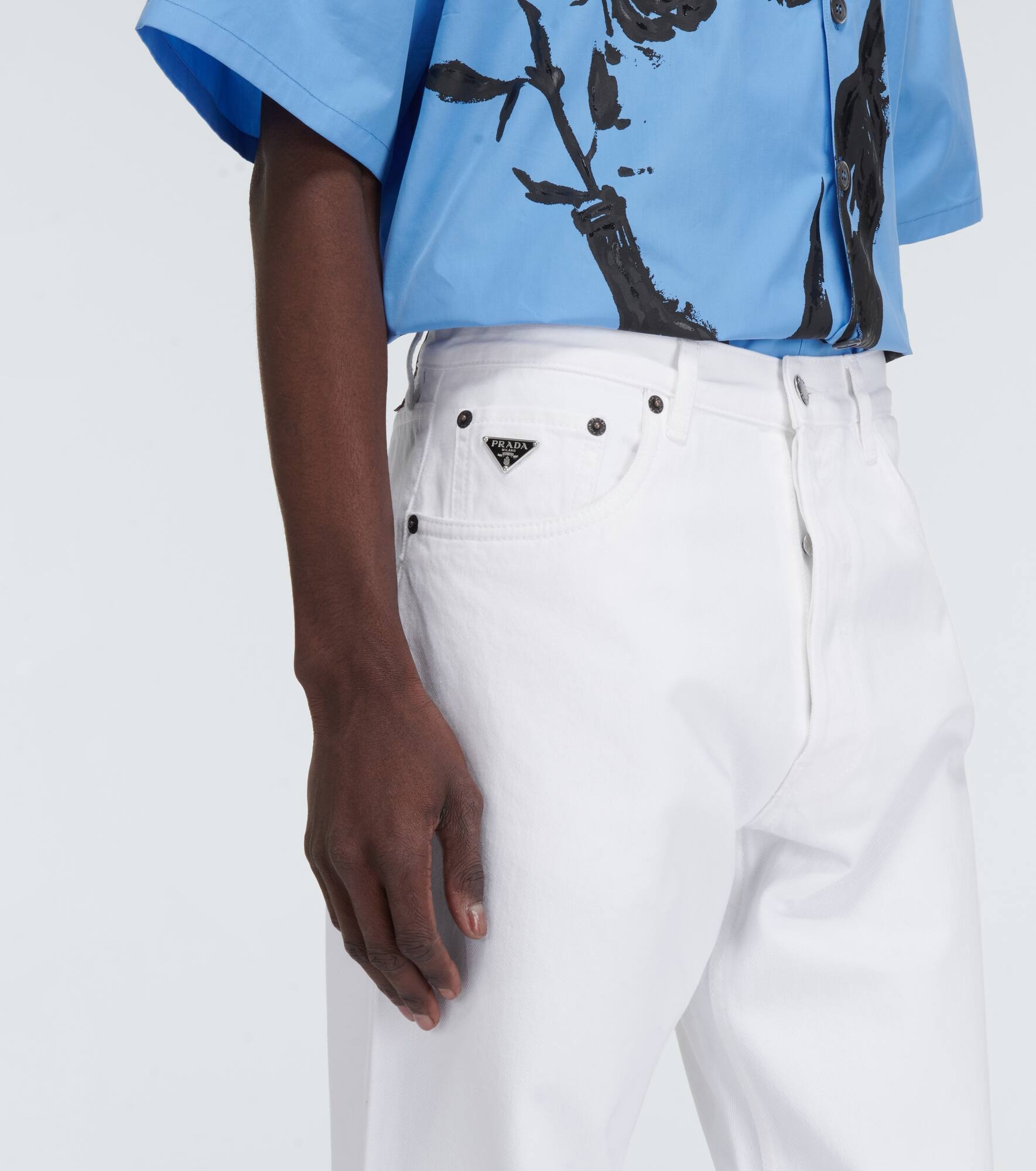 Mid-rise straight jeans - 5