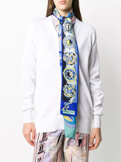 EMILIO PUCCI Quirimbas print twilly scarf outlook