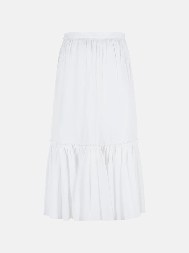 Jil Sander SKIRT IN WHITE COTTON POPLIN outlook