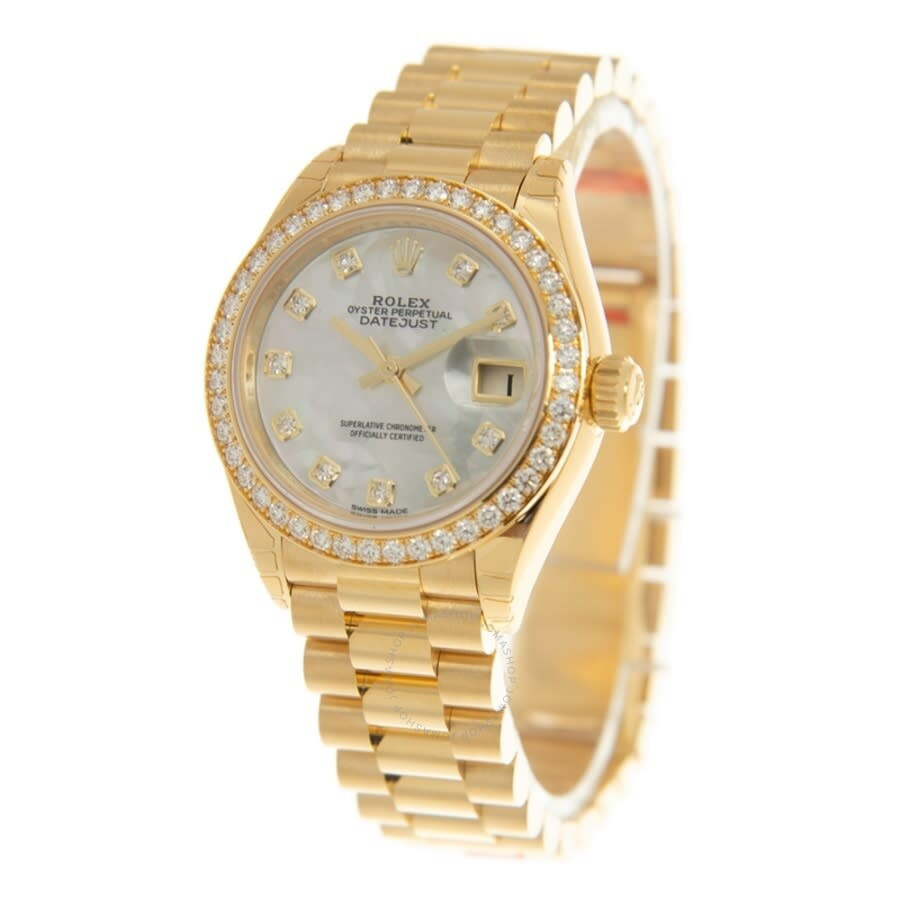 Rolex Lady-Datejust Mother Of Pearl Dial Automatic 18 Carat Yellow Gold Watch 279138MDP - 4