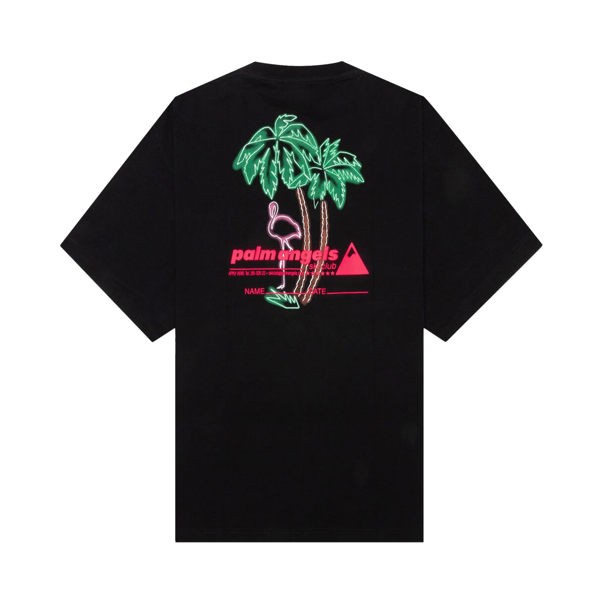 Palm Angels PA Ski Club T-Shirt 'Black/Multicolor' - 2