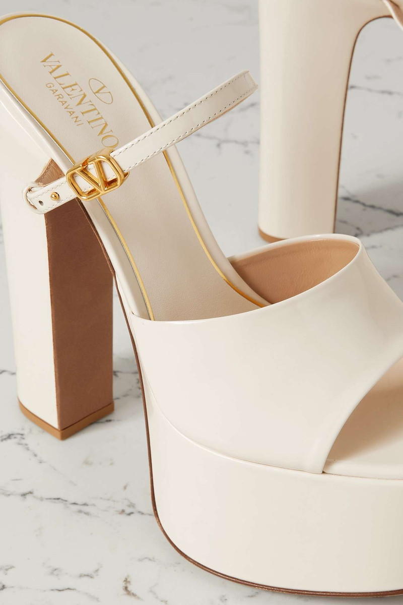 Valentino Garavani Tan-Go 155 patent-leather platform mules 4