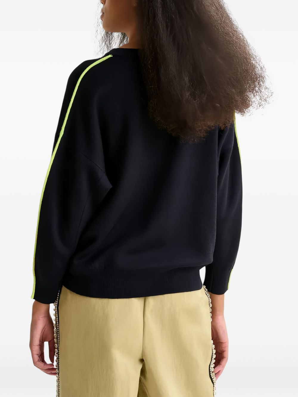 seam-detail sweater - 3