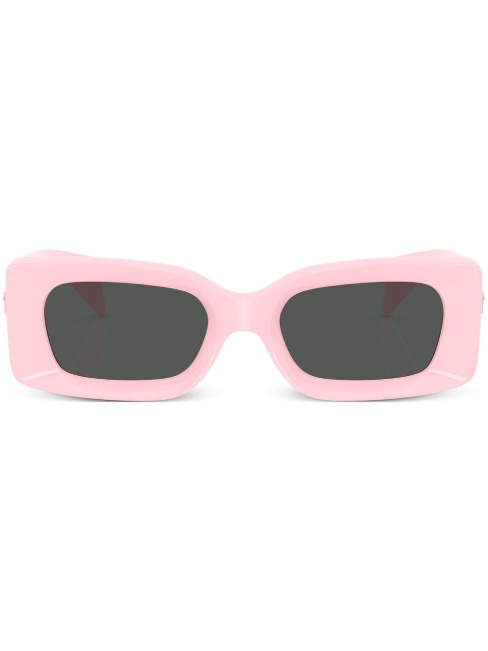 Medusa-plaque rectangular-frame sunglasses - 1