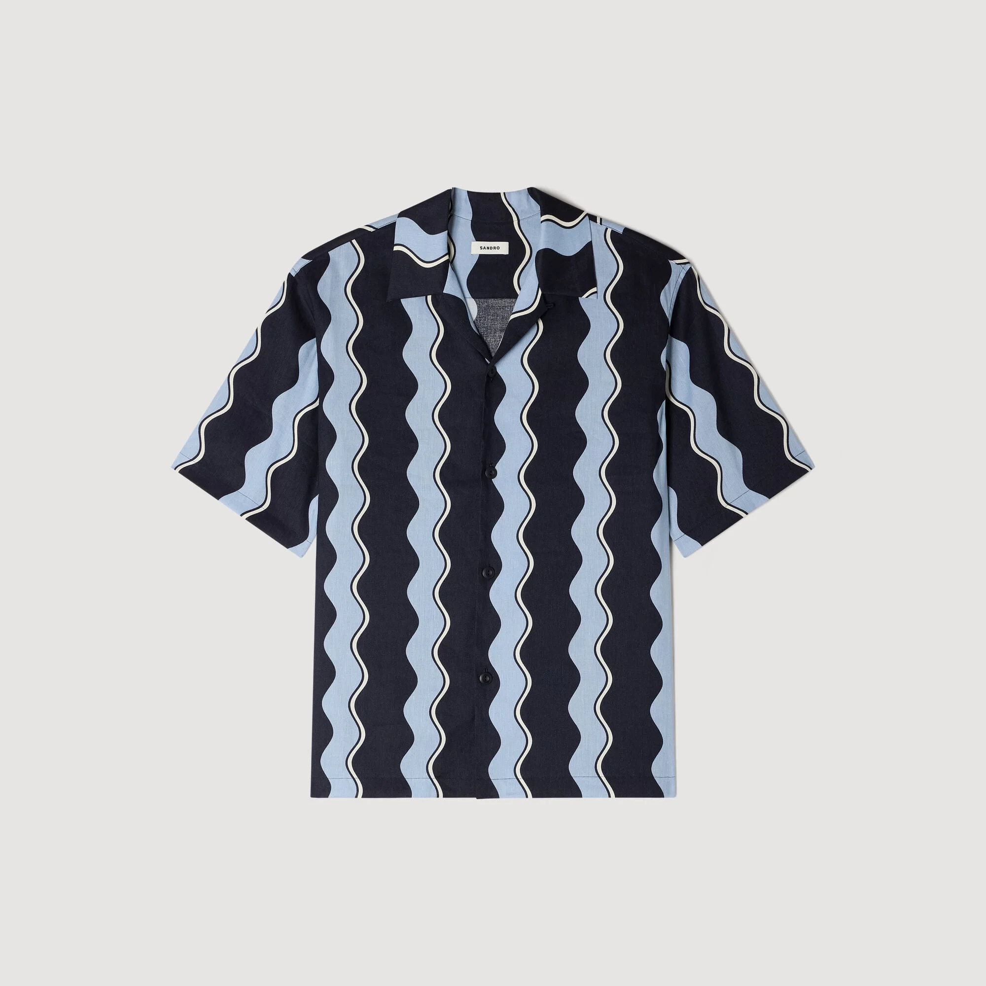 PRINTED LINEN SHIRT - 1