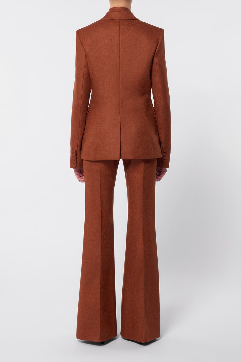 Rhein Pant in Rust Melange Virgin Wool Cashmere Flannel 4