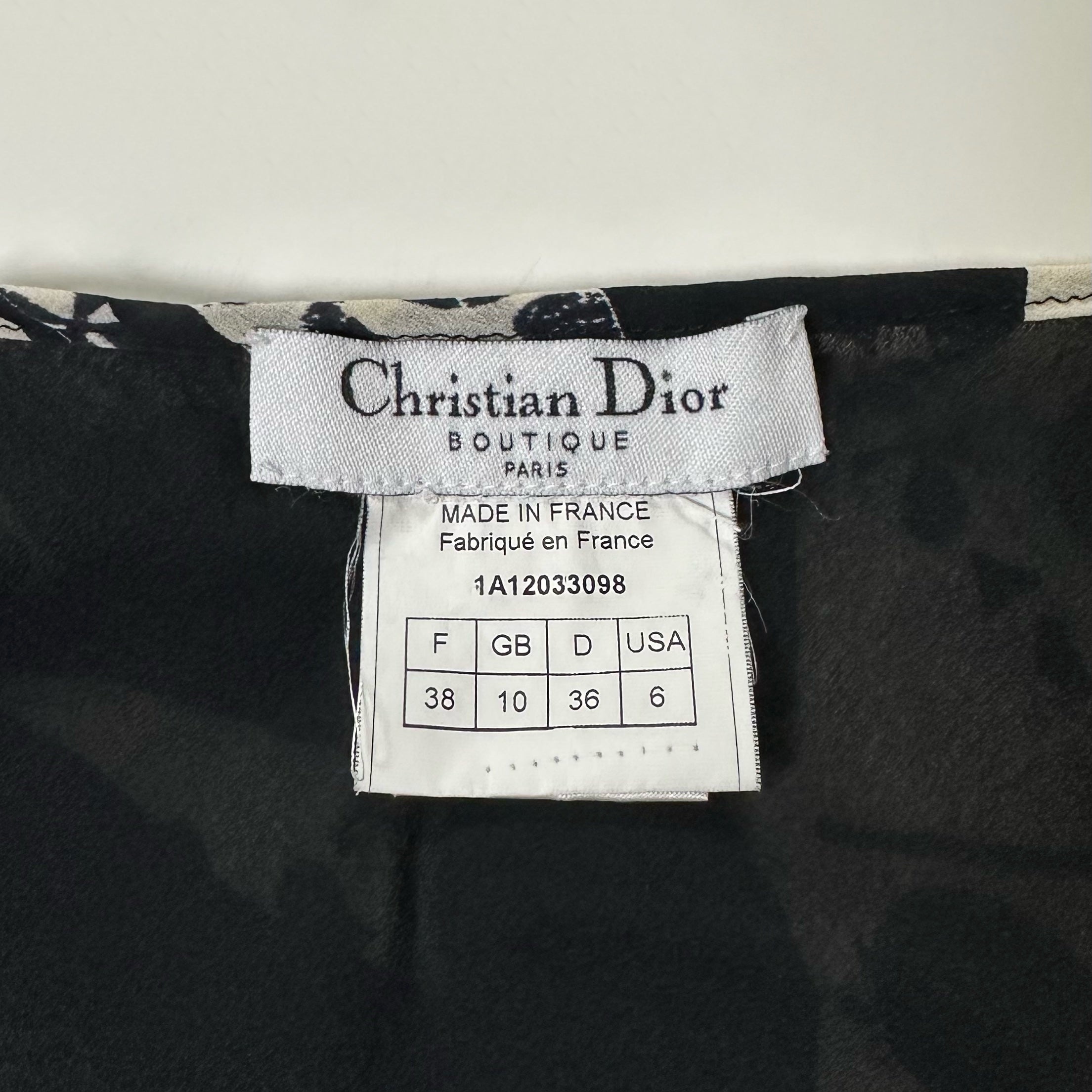 CHRISTIAN DIOR Spring Summer 2001 Dice Trump Print Midi Skirt - 4