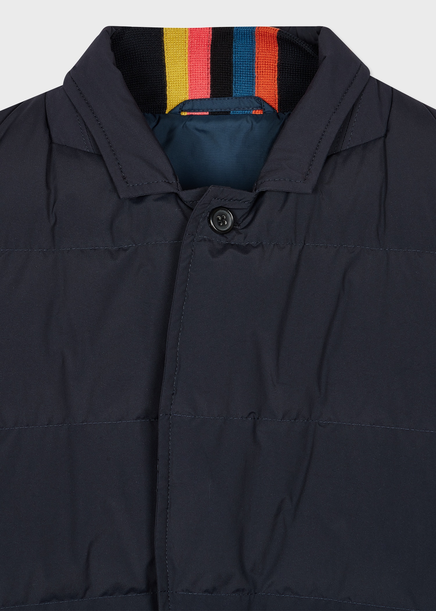 Navy Hybrid Down Jacket - 2