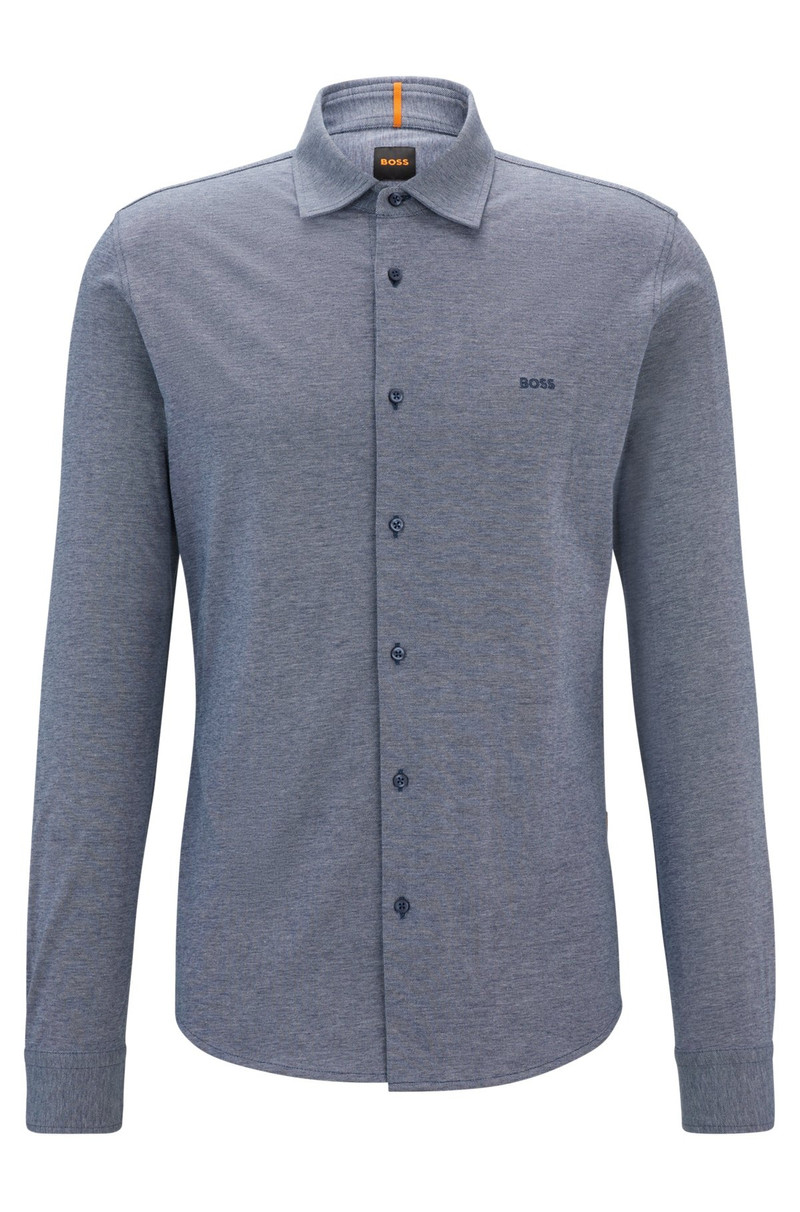 MELANGE COTTON PIQUÉ의 SLIM-FIT SHIRT 1