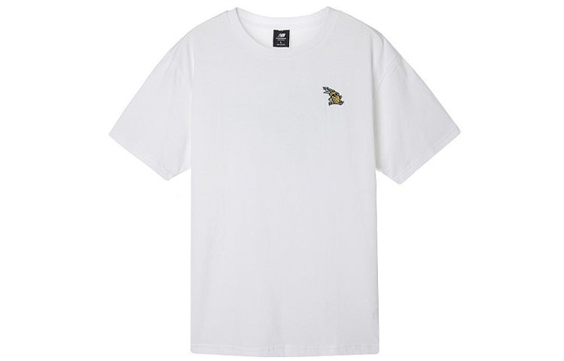New Balance New Balance Back Alphabet Printing Short Sleeve Couple Style White AMT01549-WT outlook