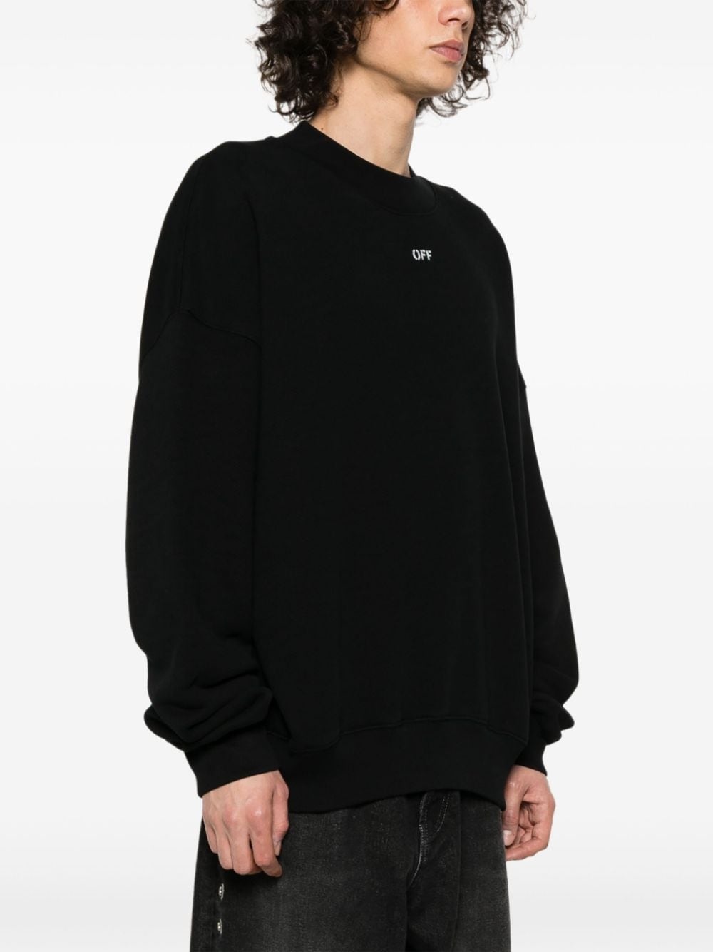 Off-White logo-print organic cotton sweatshirt | REVERSIBLE