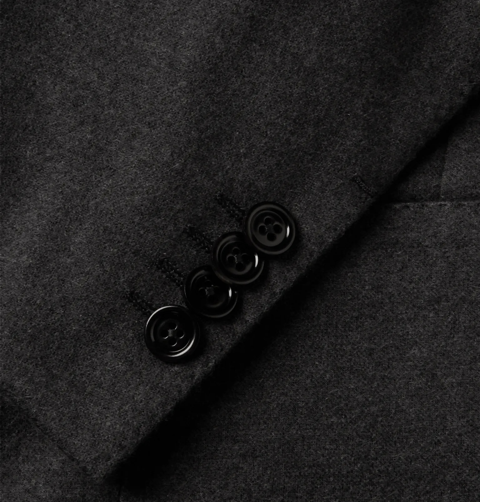 Grey Slim-Fit Brushed Cashmere and Cotton-Blend Suit - 5