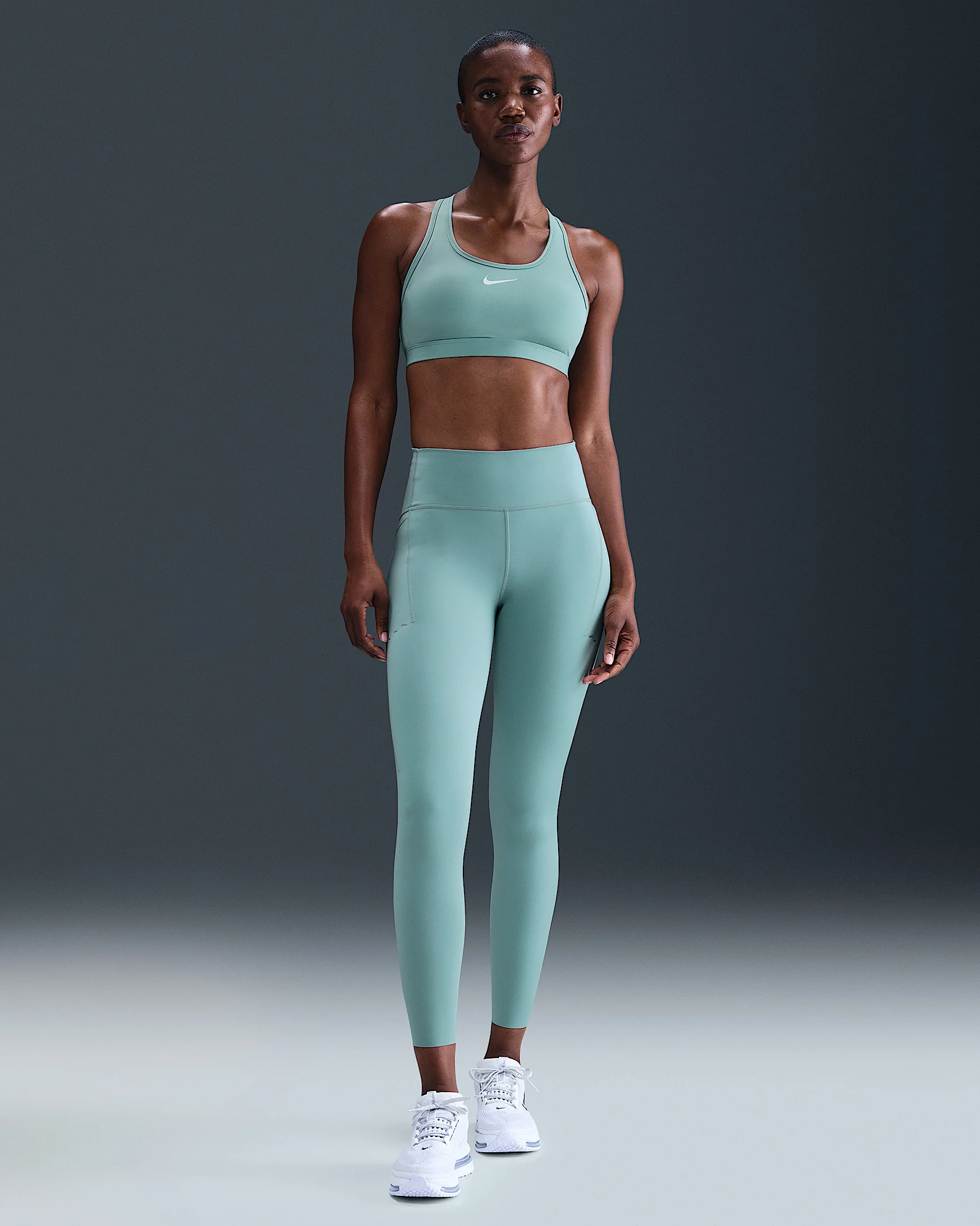 Nike Swift Women's High-Waisted 7/8 Running Leggings with Pockets - 1