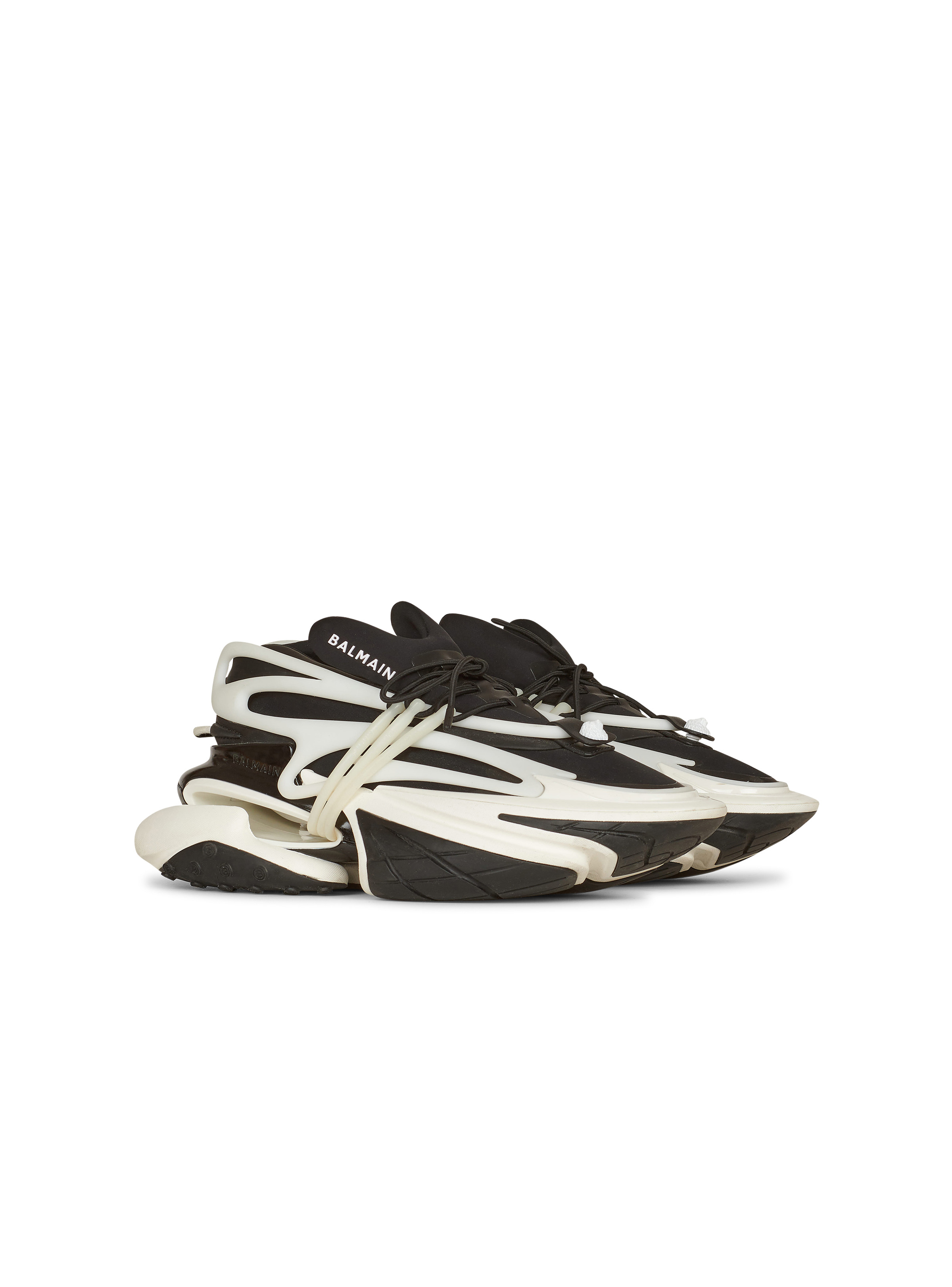 Balmain Unicorn low-top trainers in neoprene and leather | REVERSIBLE