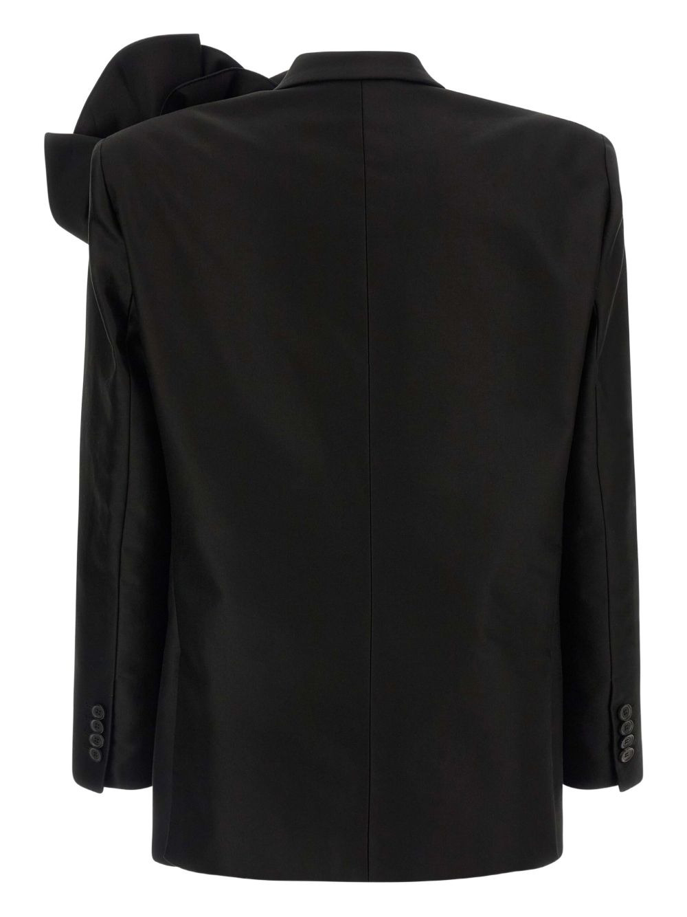flower-appliqué single-breasted blazer - 3