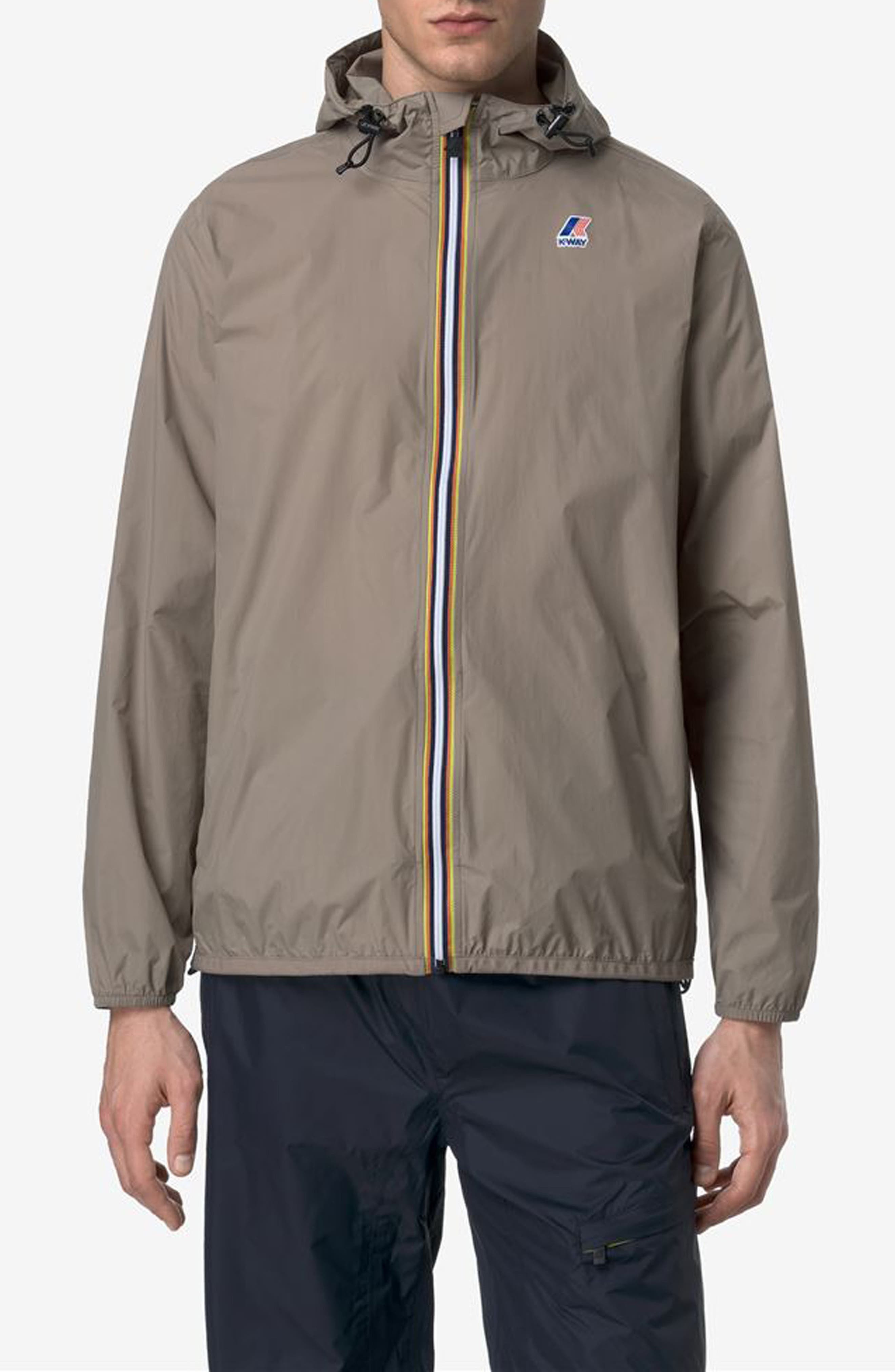 K-Way Le Vrai 4.0 Claude Water Repellent Jacket in Beige Taupe at Nordstrom - 1