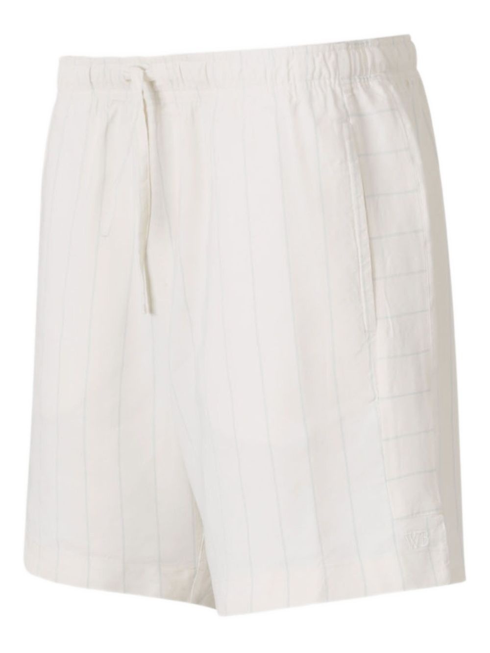 striped linen shorts - 3