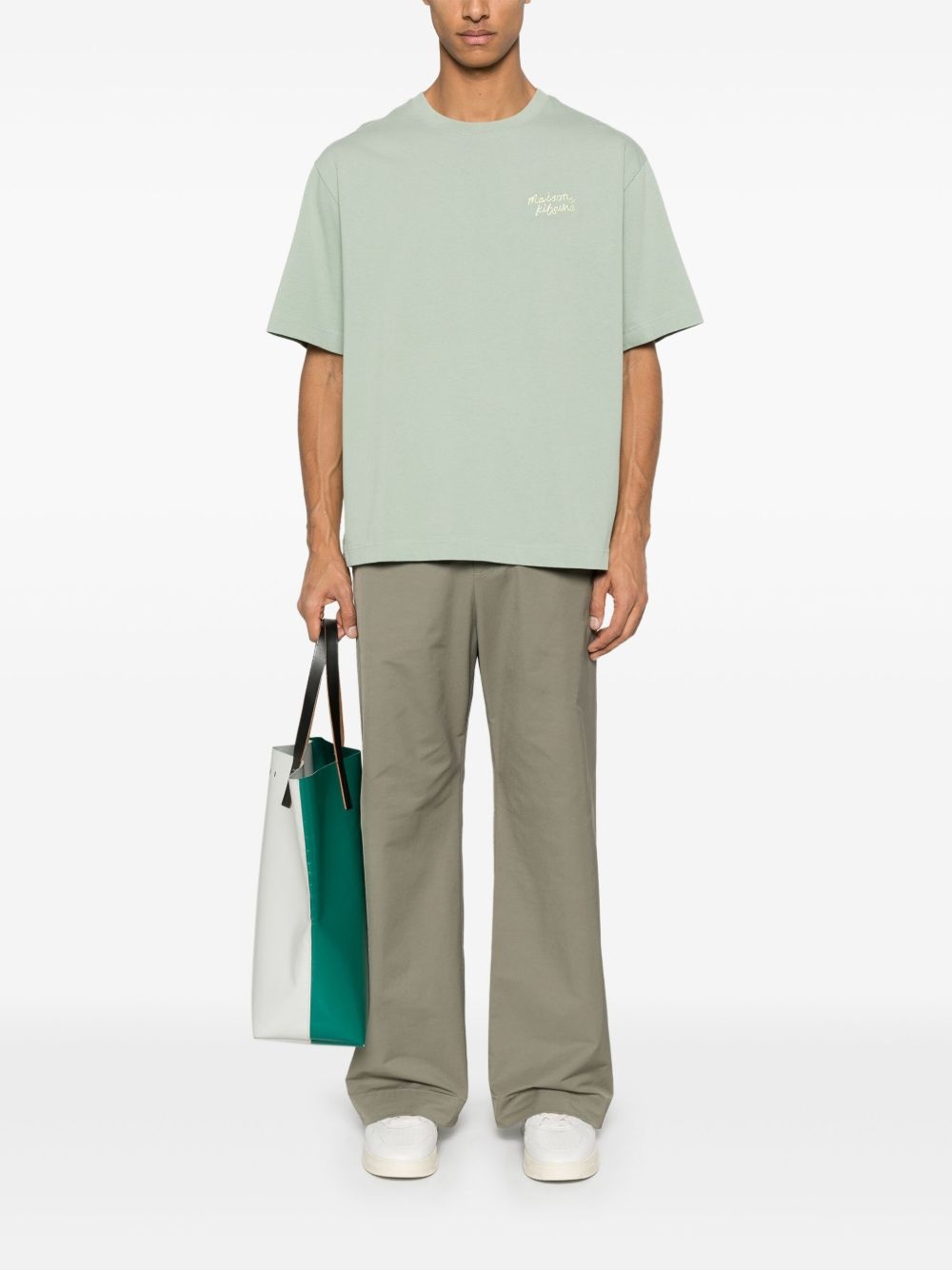 logo-embroidered T-shirt - 2
