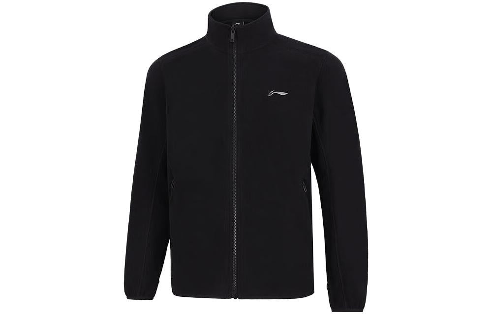 Li-Ning Logo 3-in-1 Polar Fleece Hooded Jacket 'Black' AWBT015-5 - 3