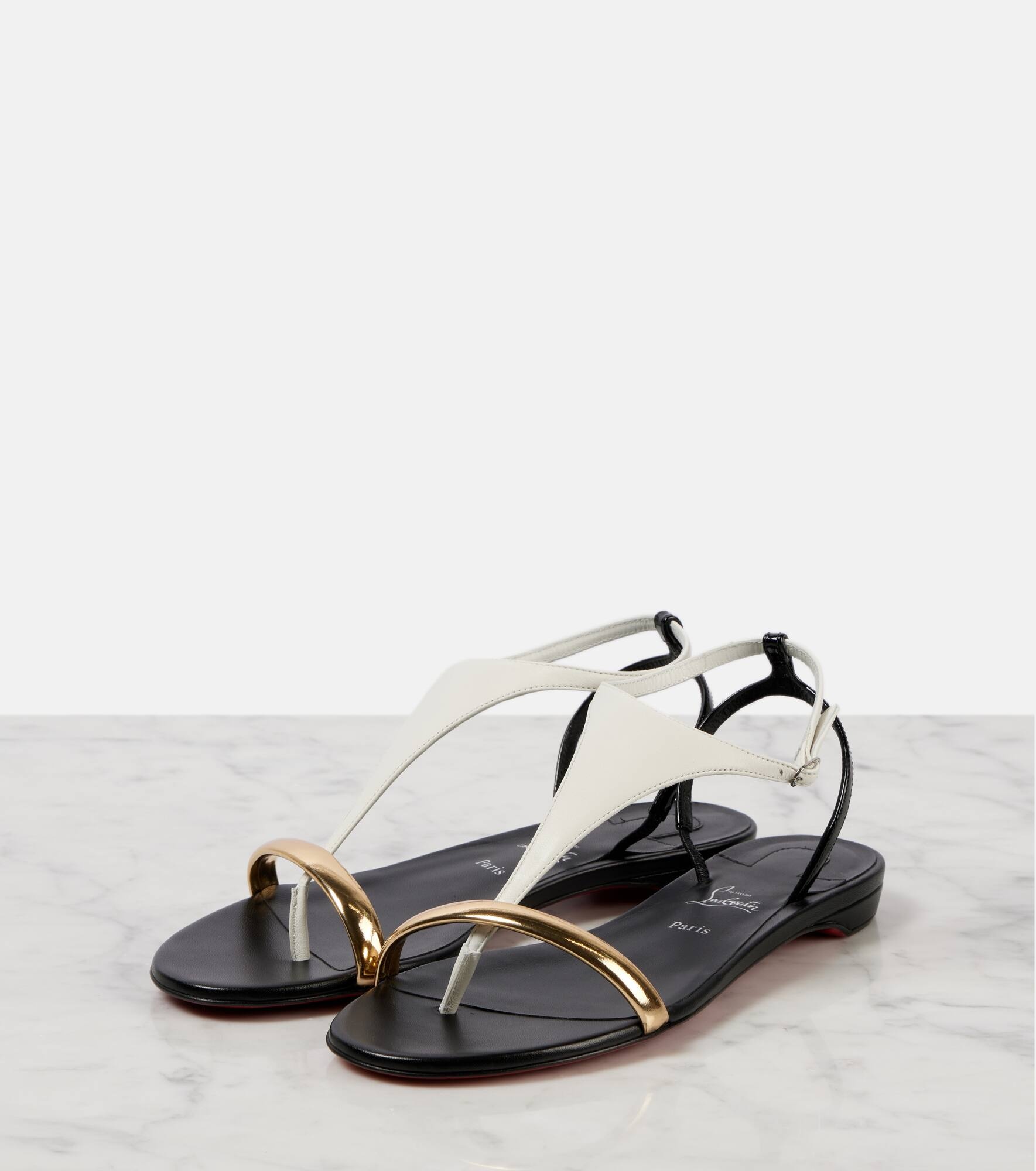 Athinita leather sandals - 5