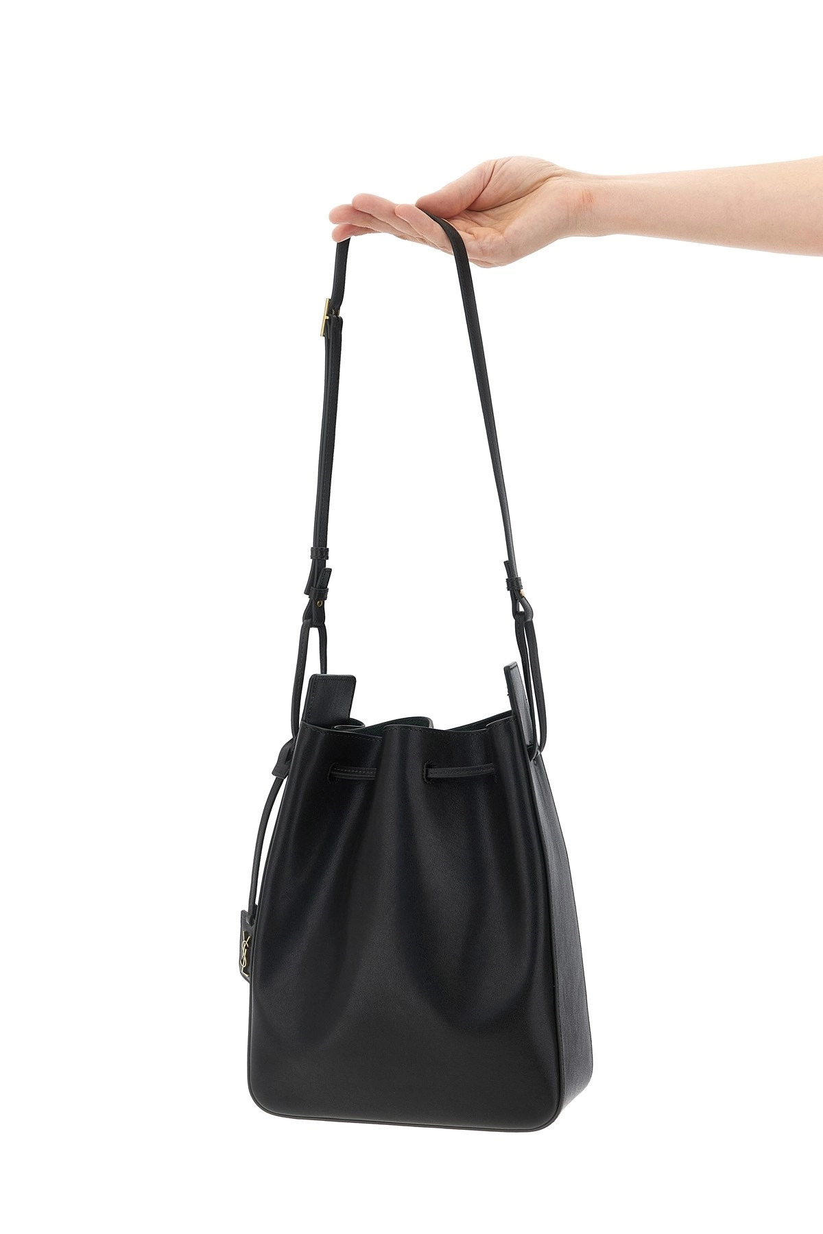 Large leather bucket bag - 2