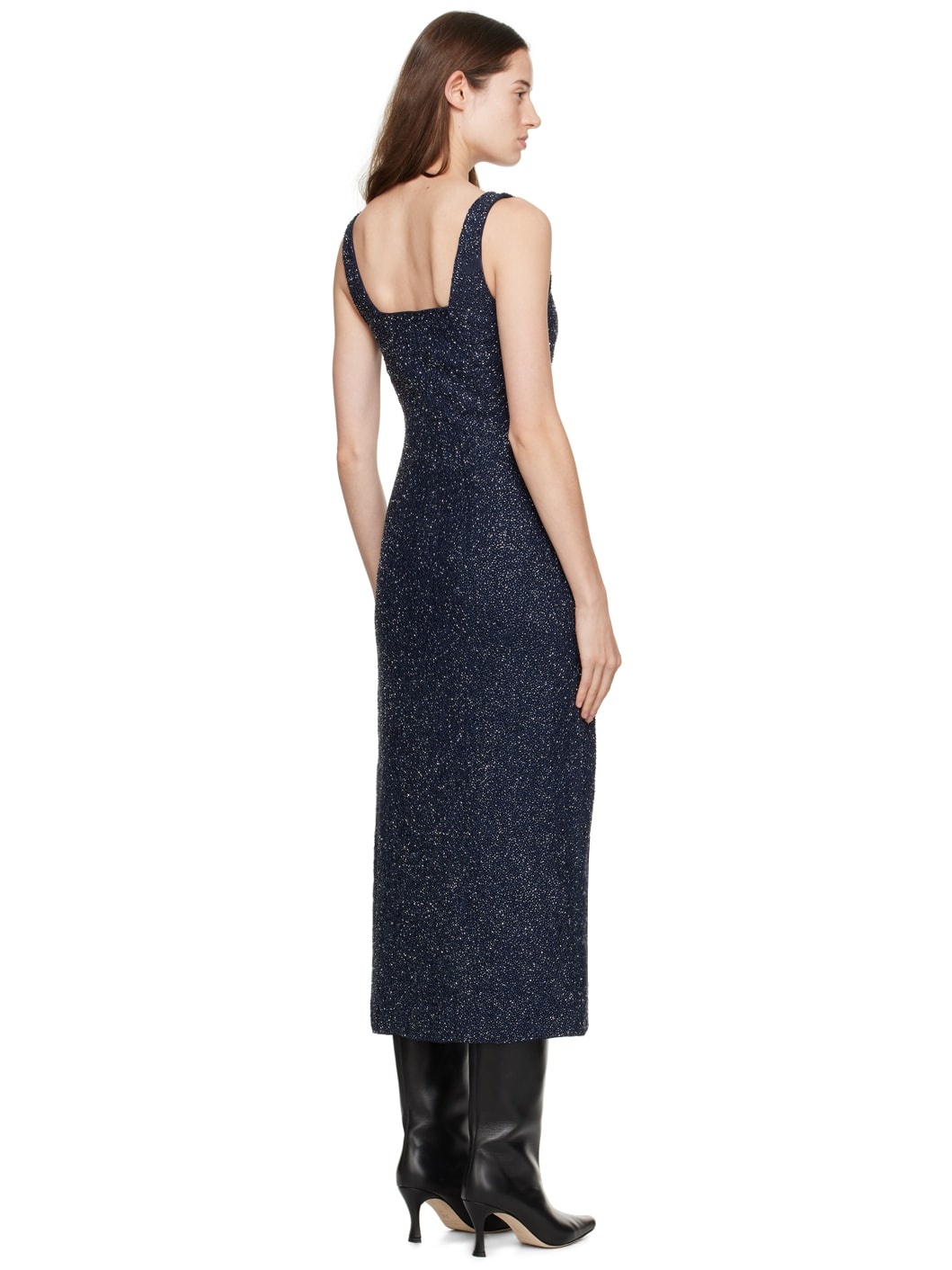 Navy 'Le Sable' Midi Dress - 3