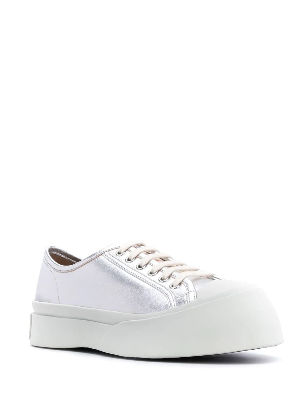 low-top platform sneakers - 2