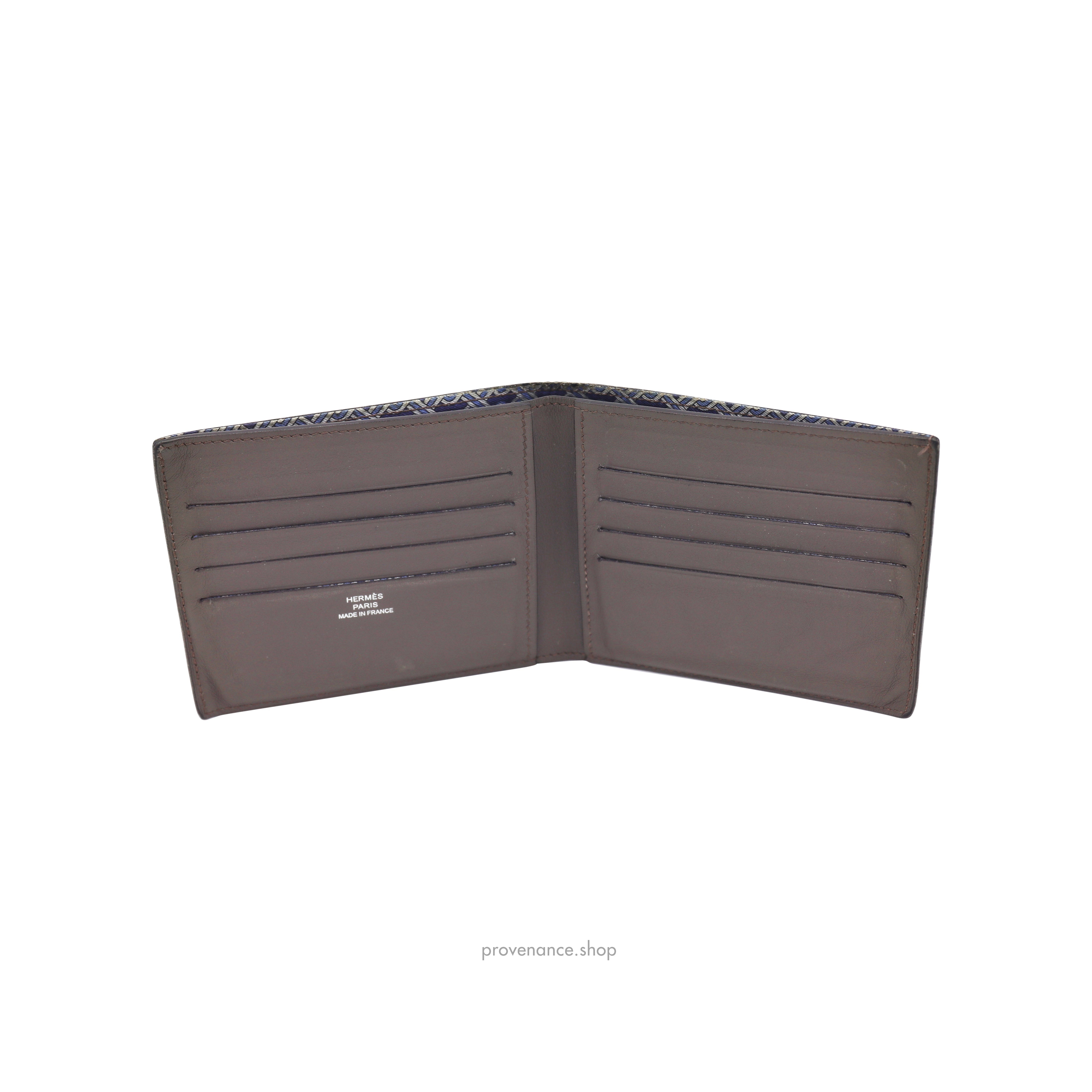 Hermes Citizen Twill Compact Wallet - Graphite Swift - 6